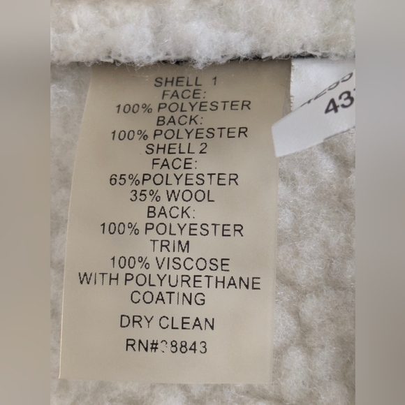 T Tahari Bias Zip Winter Vest Fur Faux Suede Winter Warm Sherpa Size XS Black - Picture 14 of 16